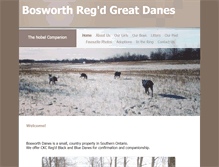 Tablet Screenshot of bosworthdanes.com